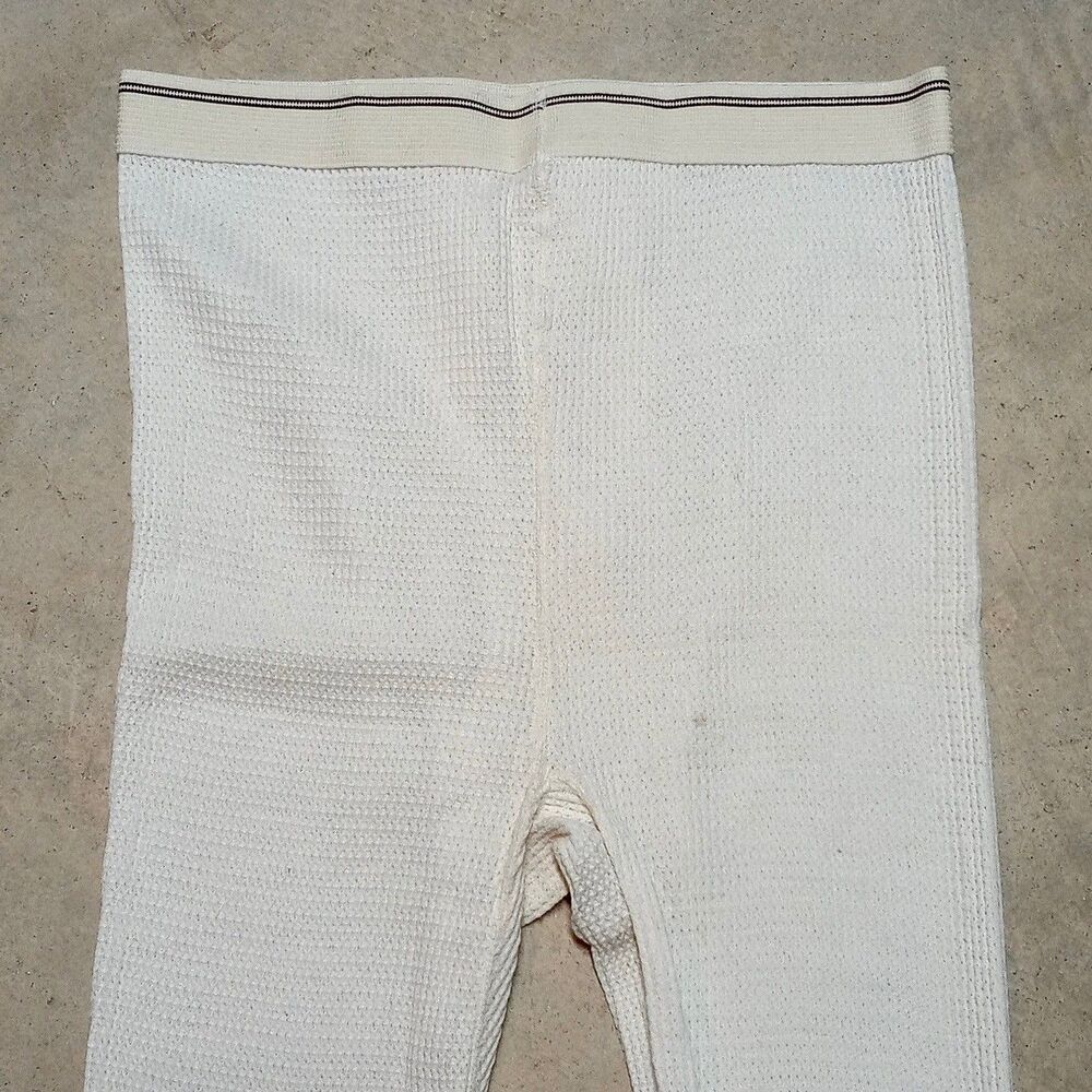 NWT Vintage Sportswear Waffled Thermal Pants Size LARGE Long Johns Made in USA - Picture 6 of 7